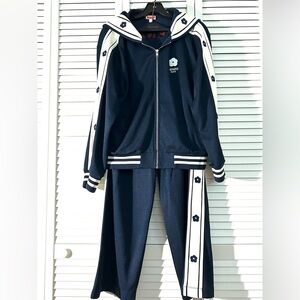 Kenzo Dark Blue and White Athletic Set